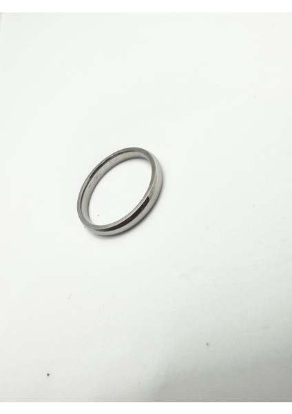 Gümüş Oval Alyans 3 mm