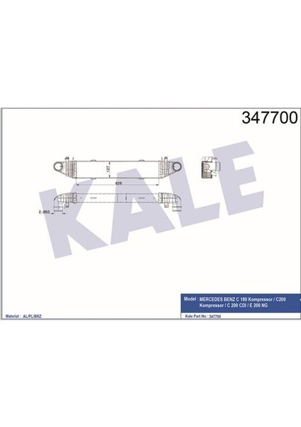 Turbosarj Radyatoru Mercedes W204 S204 W212