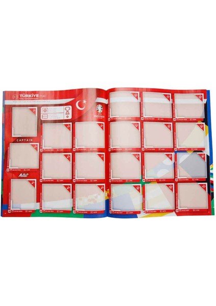Almanya Euro 2024 Avrupa Şampiyonası Match Attax - Resmi Futbolcu Sticker Dergisi + 6 Adet Sticker fırsatları