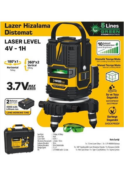 5428 Lazer Hizalama Distomat (Şakül) 5 Line