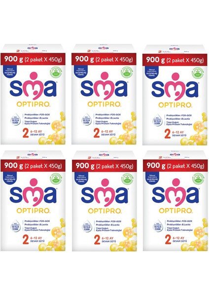 Optipro 2 Probiyotik Devam Sütü 900 gr 6 Adet