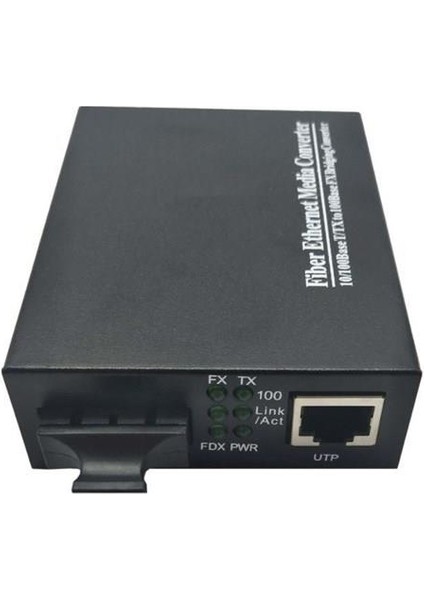 Bıfo 09MC-100SCSMDXA Sm Fiber Converter Ethernet Medya Dönüştürücü Dx 20KM
