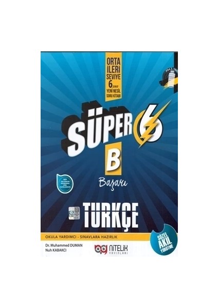 Süper 6. Sınıf Türkçe B Başarı Yeni Nesil Soru Kitabı