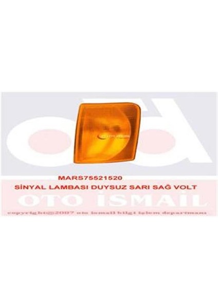 Sinyal Lambası Duysuz Sarı Sağ Volt 521516