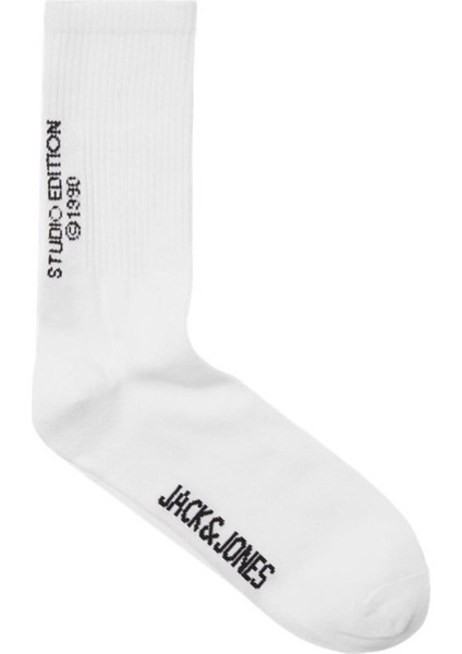 Jacbora Tennıs Sock 12256197 Beyaz-Siyah