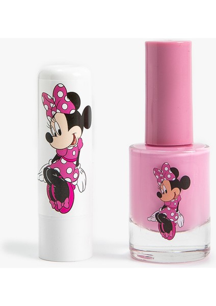 Minnie Mouse Temalı Dudak Nemlendirici Ve Oje Lisanslı