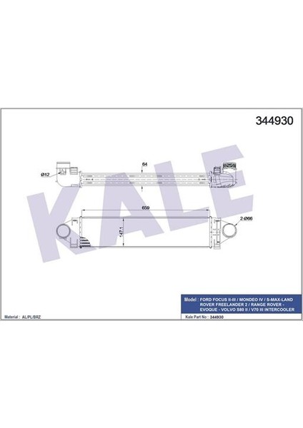 Turbo Radyatoru 224DT Dıscovery Sport L550 14 Freelander 2 L359 06 14 R.r Evoque L538 11 19 2.0st F