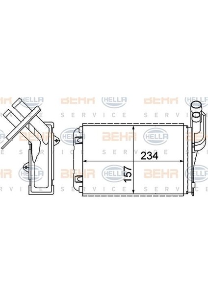 Kalorifer Radyatörü Mgn I-Clıo I-R19 234X157X42