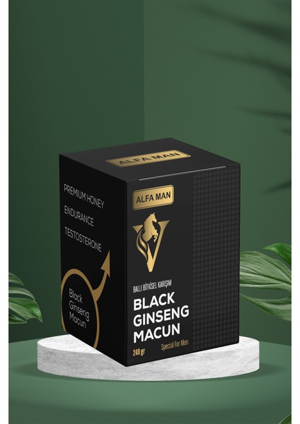 Alfa Man Black Ginseng Güçlü Olmak Isteyen Erkekler Için Macun 240 Gr 2 Kutu