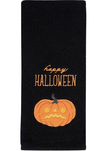 %100 Pamuk Ikili 40X66 cm Halloween Desenli El & Yüz Havlu Seti Baveno