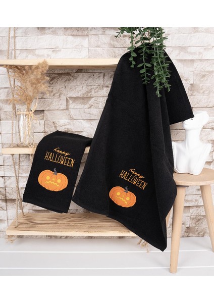 %100 Pamuk Ikili 40X66 cm Halloween Desenli El & Yüz Havlu Seti Baveno fiyatları