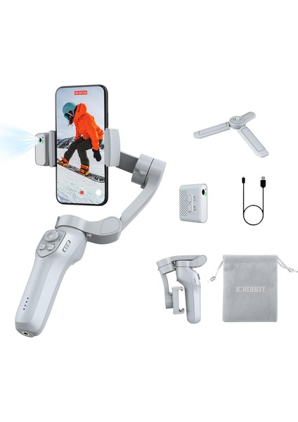 Akıllı Telefon Görüntü Sabitleyici Gimbal L7C Pro Plus + Manyetik Aı Takip Modülü