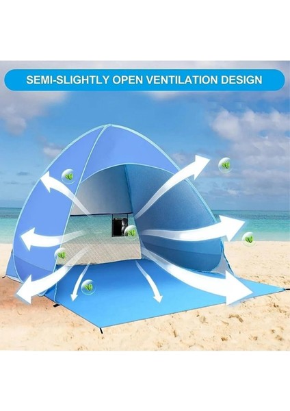 Plaj Çadırı Tam Otomatik Kurulum Gölgelik Su Geçirmez 160*140*115 fiyatları
