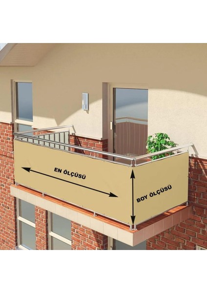 Sarıgri Dört Tarafı Bağcıklı Balkon Demiri Perdesi fiyatları