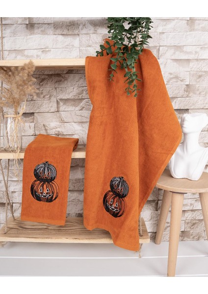 %100 Pamuk Ikili 40X66 cm Halloween Desenli El & Yüz Havlu Seti Baveno fiyatları