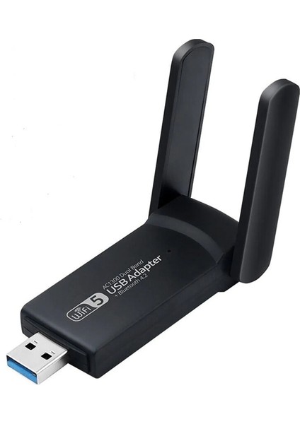 Dual Band USB 3.0 Adaptör Kablosuz Wifi Alıcı AC1200 Mbps