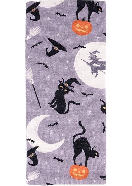 %100 Pamuk Ikili 40X66 cm Halloween Desenli El & Yüz Havlu Seti Baveno