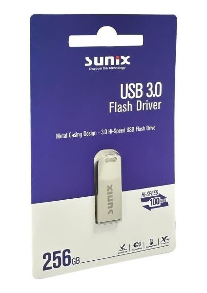 256 GB 100 Mb/s USB 3.0 Flash Bellek