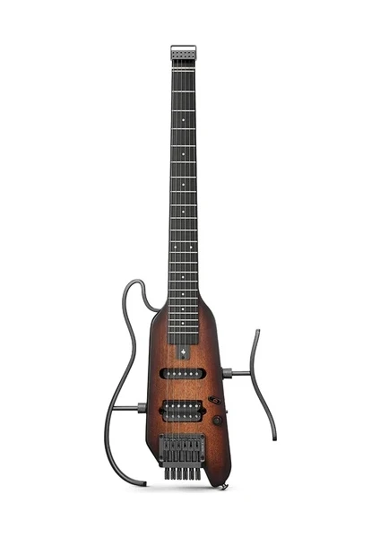 Hush-X Headless Traveller Sunburst Elektro Gitar Seti