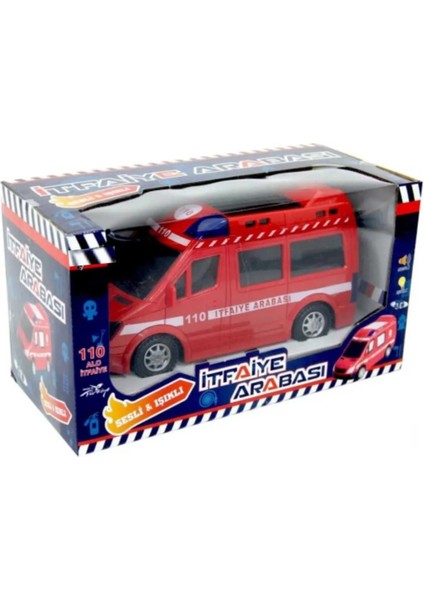 Berattoys 20 cm Pilli Itfaye Türkçe Sesli 3D Işıklı Itfaye Yerde Gezen Oyuncak Itfaye Pilli Araba