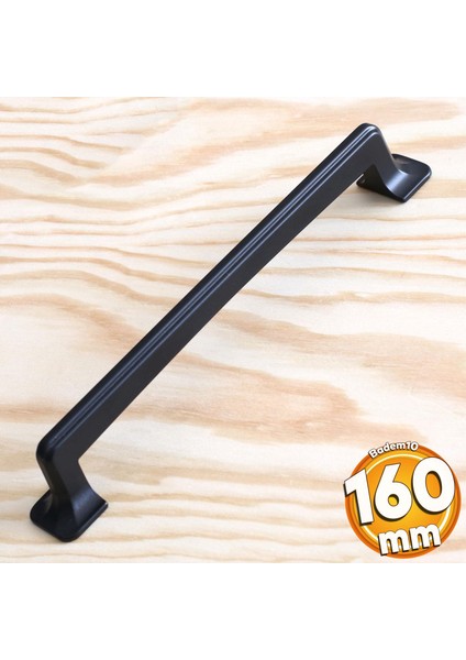 Penguen 160 mm Siyah Metal Kulp Mutfak Çekmece Mobilya Dolap Dolabı Kapak Kulpları Kulbu Kulbu 16 cm