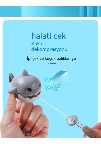 Ipi Çekin ve Küçük Balığı Yemek Için Köpekbalığını Isırın ve Tokayı Asın (Yurt Dışından) fiyatları