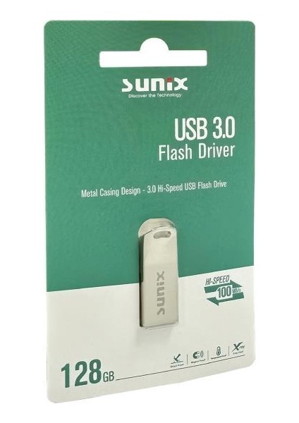 128 GB 100 Mb/s USB 3.0 Flash Bellek