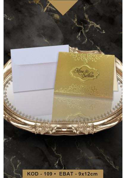 Mini Boy Düğün Nişan Nikah Kına Davetiyesi 109 100 Adet Baskı Dahil