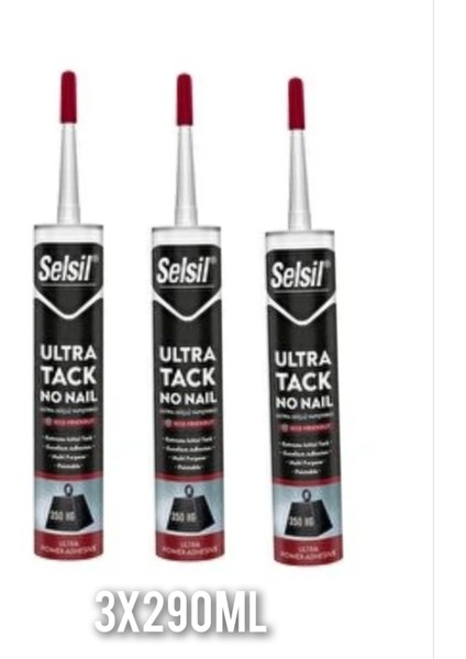 Ultra Tack Nonaıl Ultra Güçlü Yapıştırıcı 3 X290ML