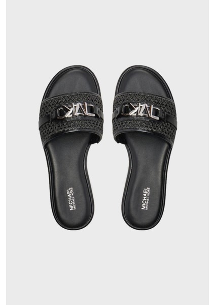 Logolu Hasır Düz Terlik 40S4EBFS1D003 Kadın Terlik 40S4EBFS1D 003 indirimleri