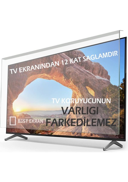 32H9530RB Tv Ekran Koruyucu - Vestel 32" Inç Kırılmaz Tv Ekran Koruyucu Camı