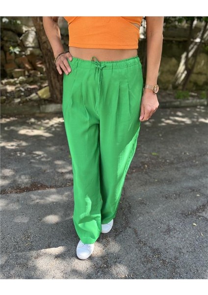 Beli Lastikli Bol Paça Pantolon modelleri