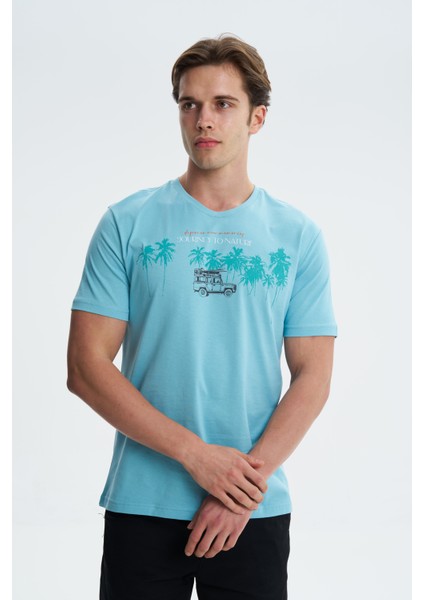 Erkek Regular Fit Bisiklet Yaka Tişört Y27344406701 modelleri
