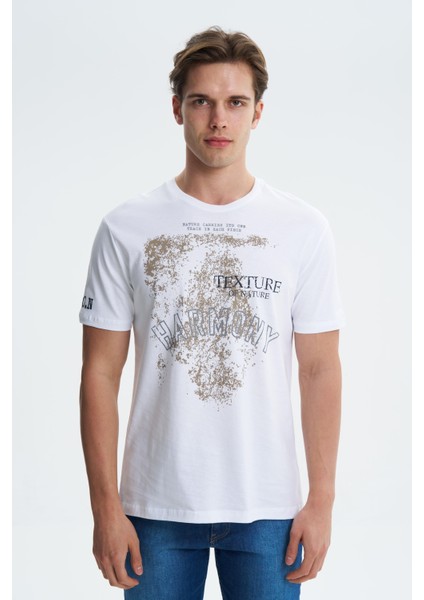 Erkek Regular Fit %100 Pamuk Bisiklet Yaka Tişört Y27344406501