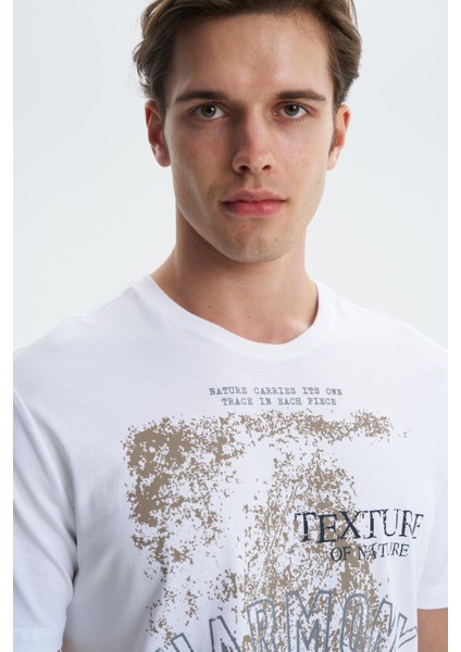 Erkek Regular Fit %100 Pamuk Bisiklet Yaka Tişört Y27344406501 fiyatları