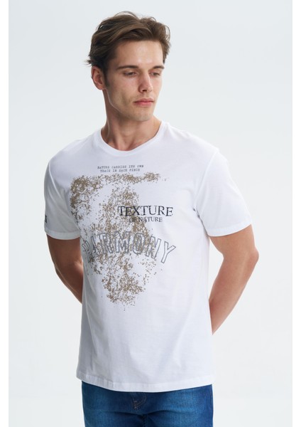 Erkek Regular Fit %100 Pamuk Bisiklet Yaka Tişört Y27344406501 modelleri