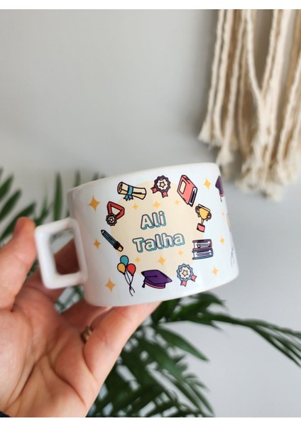 Isme Özel Kişiye Özel Seramik Mezuniyet Temalı Kahve Fincanı fiyatları