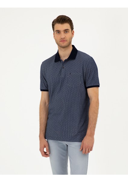 Erkek Lacivert Regular Fit Tişört 50284321-VR033