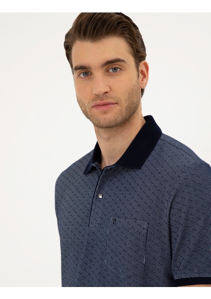 Erkek Lacivert Regular Fit Tişört 50284321-VR033
