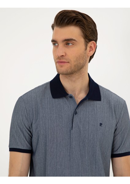 Erkek Lacivert Slim Fit Tişört 50284327-VR033 fiyatları