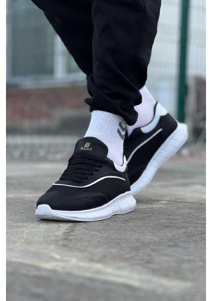 Wagoon WG062 Siyah Beyaz Triko Erkek Spor Ayakkabı