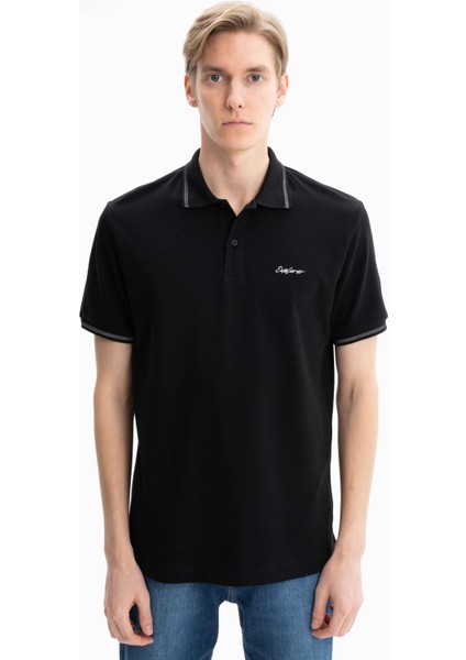 Erkek Pamuklu Polo Yaka Tişört Y27374352701