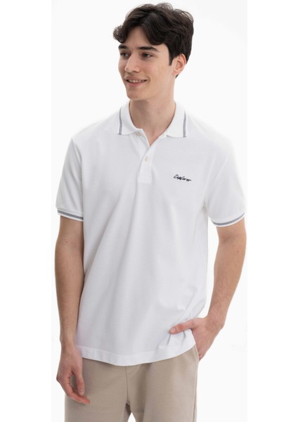 Erkek Pamuklu Polo Yaka Tişört Y27374352701 modelleri