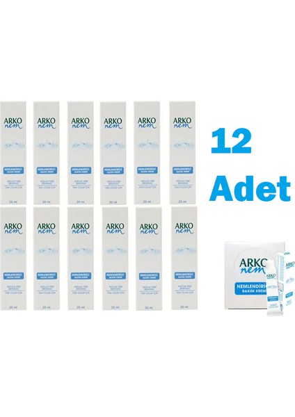 Nemlendirici Bakım Kremi 12 Adet 20 ml