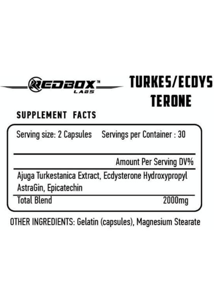 Labs Türkesterone + Ecdysterone 60 Capsul