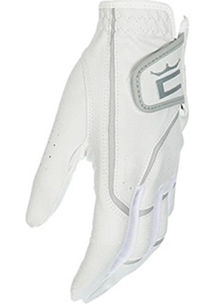 Womens Microgrip Flex Left Hand Glove M White-Quarry - Kadın Golf Eldiveni Sol El Beyaz Medium
