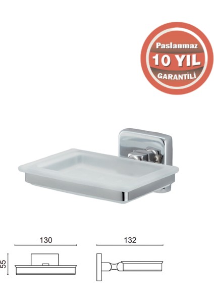 KU10-003 Kumru Sabunluk Krom