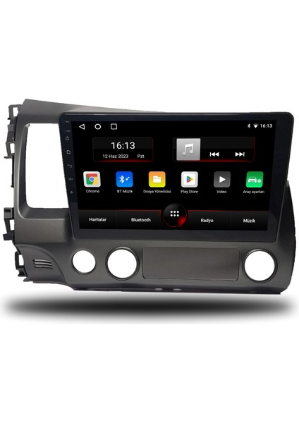 Honda Civic Fd6 Android Carplay Multimedya 2007-2011 6gb Ram + 128GB Hafıza + 8 Çekirdek