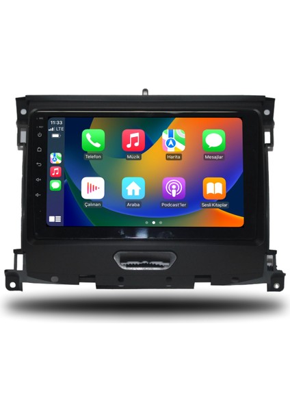 Ford Ranger Android Carplay Multimedya 2016-2022 6gb Ram + 128GB Hafıza + 8 Çekirdek