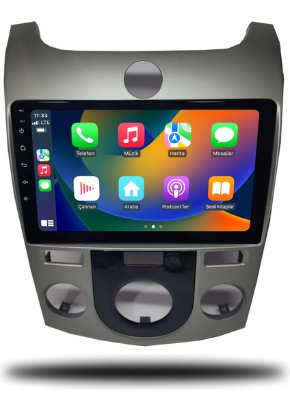 Kia Cerato Android Carplay Multimedya 2009-2012 Manuel Klima 6gb Ram + 128GB Hafıza + 8 Çekirdek